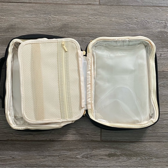 Black Faux Leather Cosmetic Bag - Picture 9 of 9